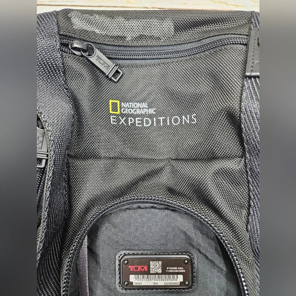 Tumi National Geographic Expeditions Edward Backpack Black Laptop Travel Outdoor